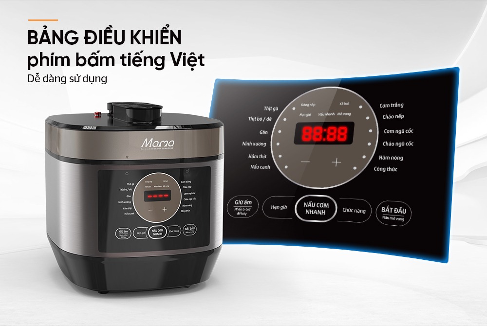 Nồi áp suất điện tử 5 lít Sunhouse Mama SHD1580